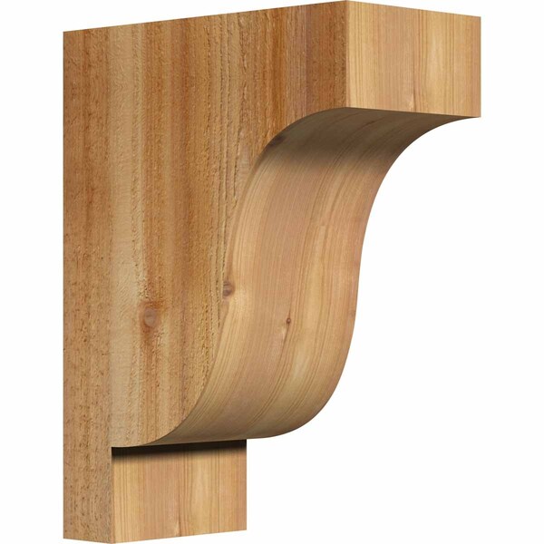 Ekena Millwork Newport Rough Sawn Corbel, Western Red Cedar, 6"W x 12"D x 16"H COR06X12X16NEW00RWR - main